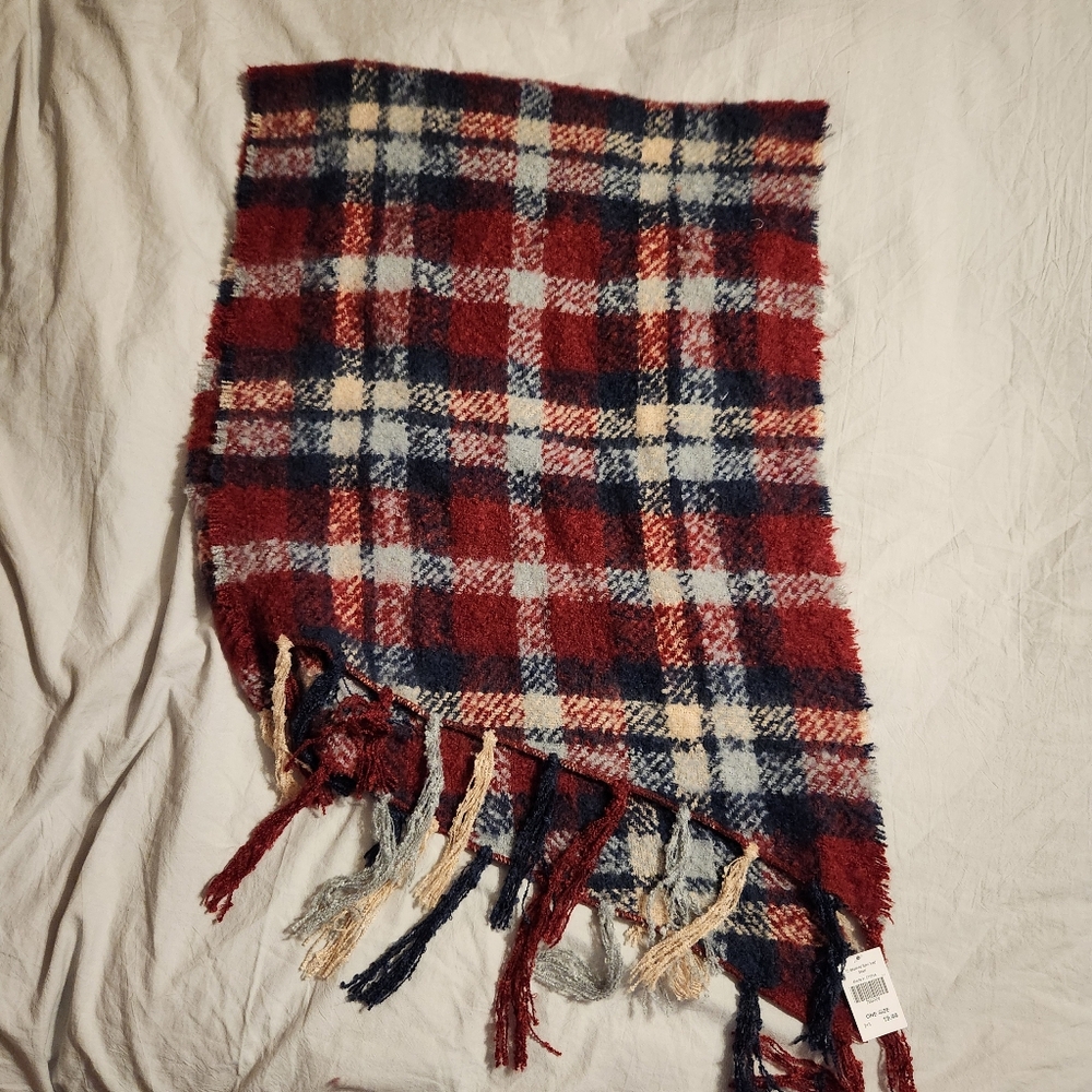 Soft Plaid Blanket Scarf